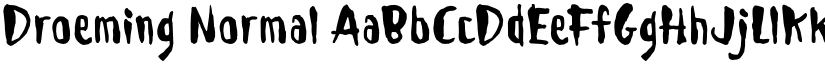 Droeming Normal font