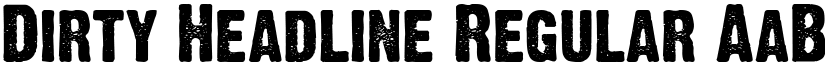 Dirty Headline Regular font