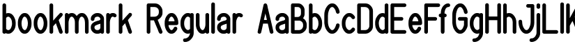 bookmark Regular font