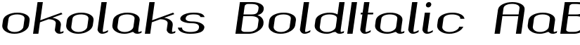 okolaks BoldItalic font