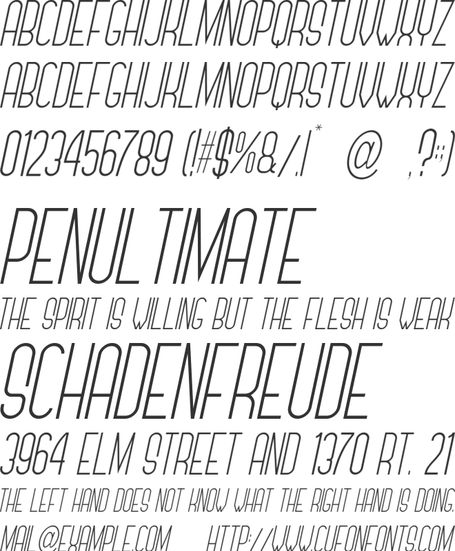 Versatylus font preview