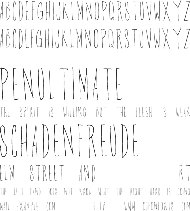 Gascoigne Font font preview