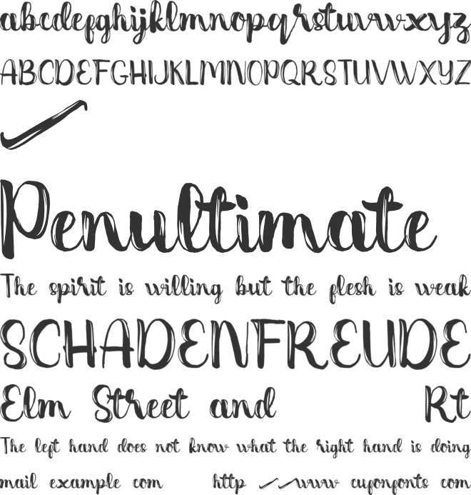 Dentanx font preview