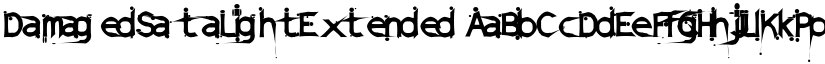 Damaged Sata font download