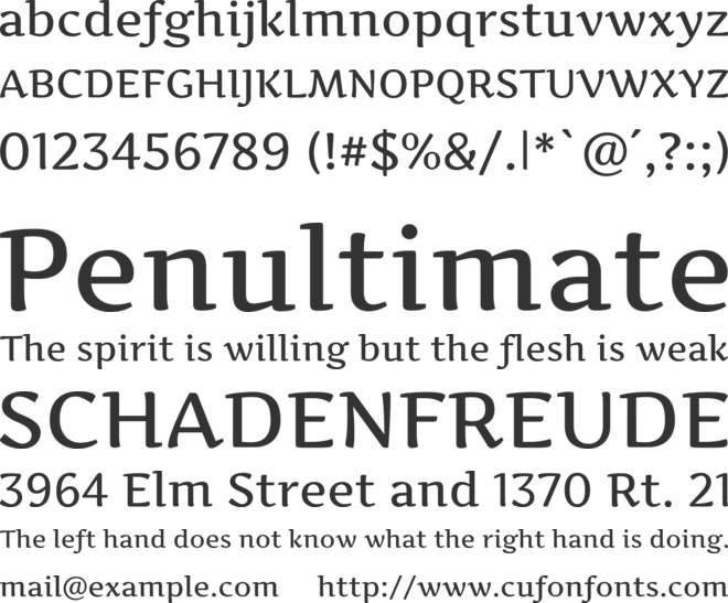 Artifika font preview