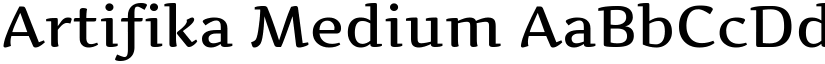 Artifika Medium font