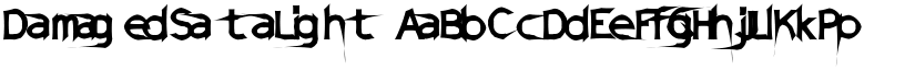 DamagedSataLight font