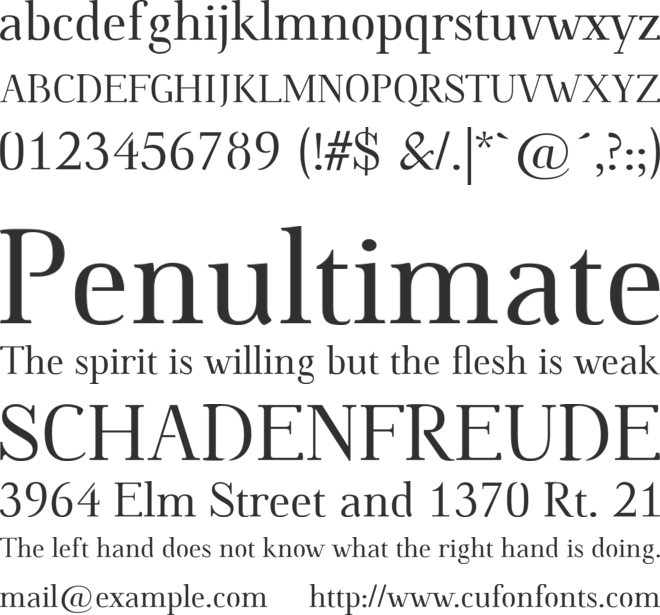 Omologo Personal font preview