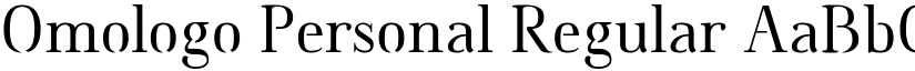 Omologo Personal Regular font