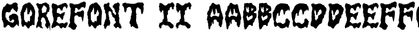 GoreFont II font