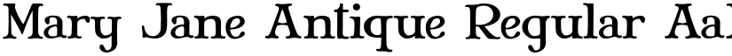 Mary Jane Antique Regular font