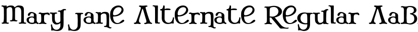 Mary Jane Alternate Regular font