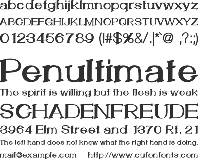 LemonCookieBold font preview