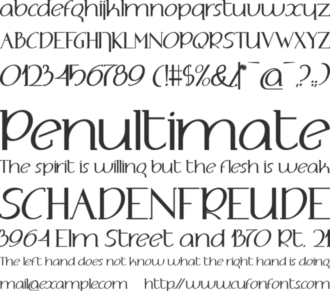 Adolphus Serif font preview