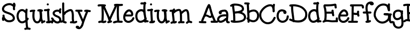 Squishy Medium font