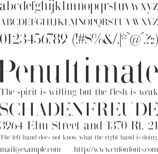 BodonisBulemy font preview