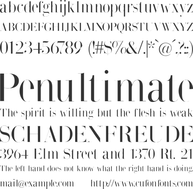 BodonisBulemy font preview