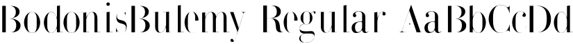 BodonisBulemy Regular font