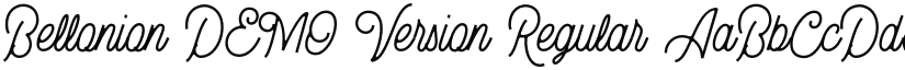 Bellonion DEMO Version Regular font