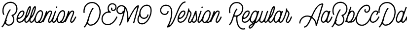 Bellonion DEMO Version font download