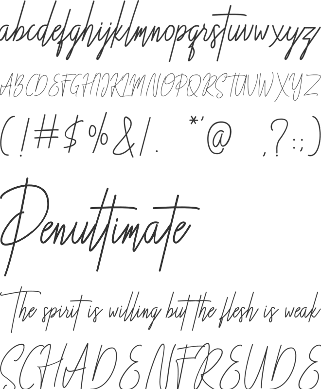 Besttones font preview