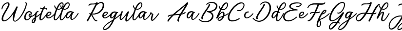 Wostella Regular font