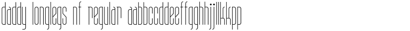 Daddy Longlegs NF font download