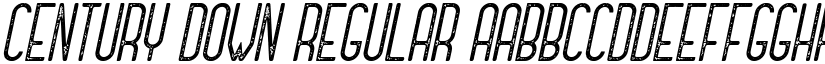 Century Down Regular font