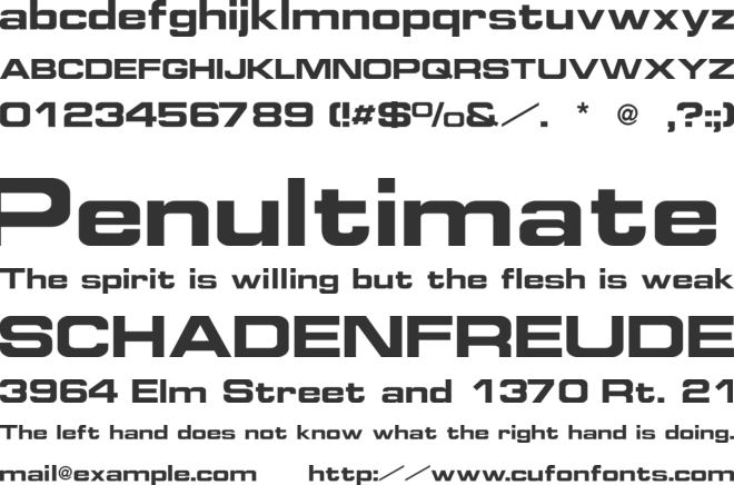 Grammara font preview