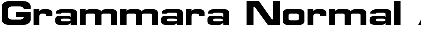 Grammara Normal font