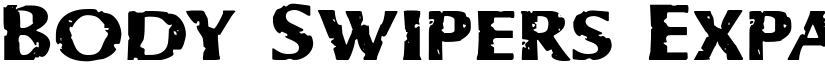 Body Swipers Expanded Expanded font