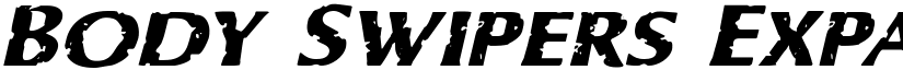 Body Swipers Expanded Italic Expanded Italic font