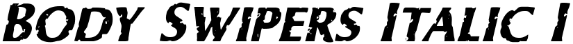 Body Swipers Italic Italic font