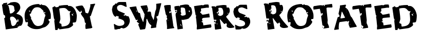 Body Swipers Rotated Regular font