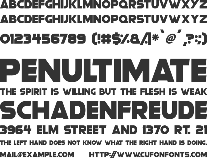 Gorgeous Grafix font preview