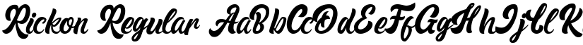 Rickon Regular font