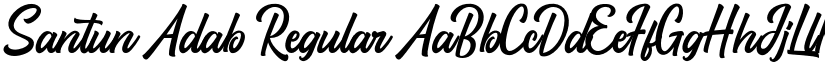 Santun Adab Regular font