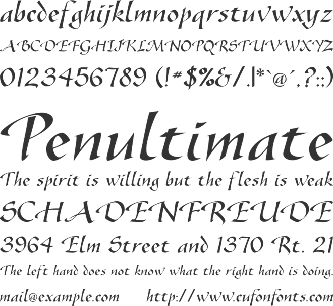 GazelleFLF font preview