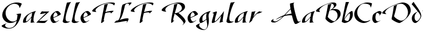 GazelleFLF Regular font