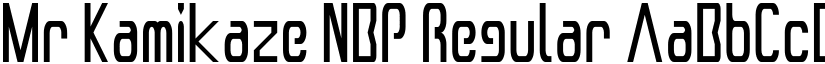 Mr Kamikaze NBP Regular font