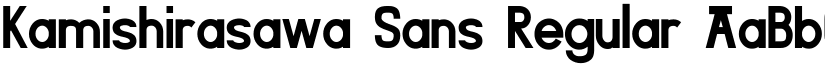 Kamishirasawa Sans Regular font