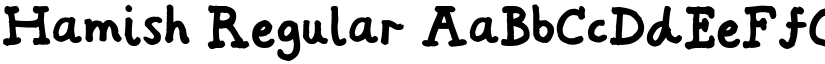 Hamish Regular font