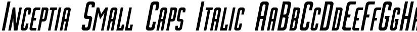 Inceptia Small Caps Italic font