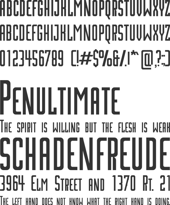 Inceptia font preview