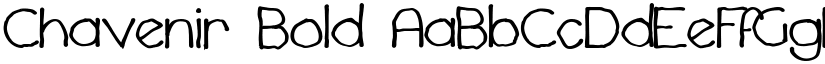 Chavenir Bold font