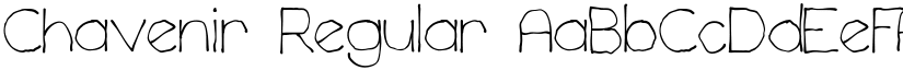Chavenir Regular font