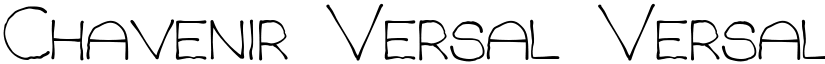 Chavenir Versal Versal font