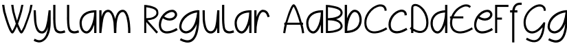 Wyllam Regular font