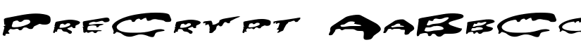 PreCrypt font