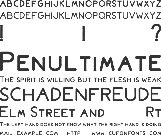 Bromoto font preview